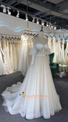 Sexy Long Sleeve Boho Wedding Dress