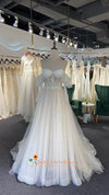 Sexy Off Shoulder Long Sleeve Boho Wedding Dress