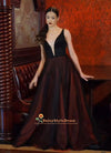 V-Neck Evening Dress