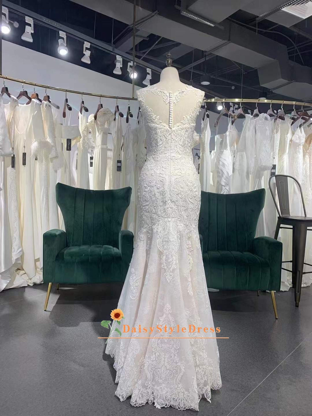 Sheath Lace Wedding Dress