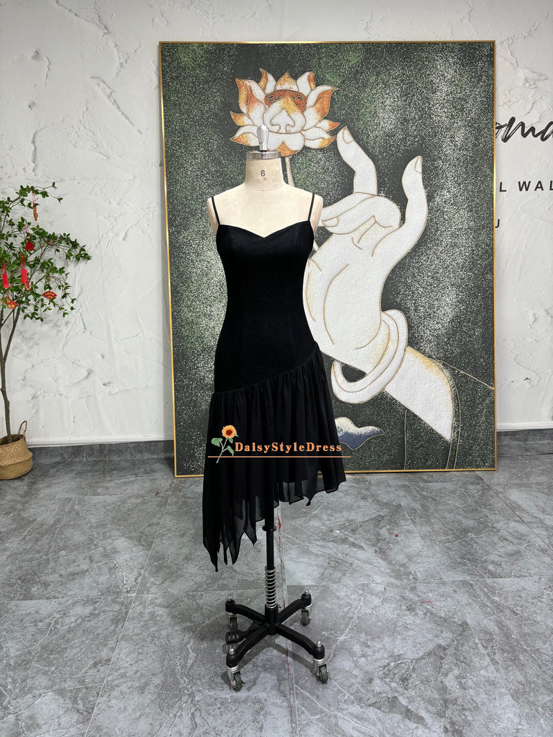 Short Vintage Black Party Dress