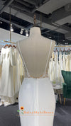 Simple Backless Wedding Dress