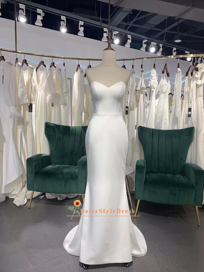 Detachable Two Piece Pearl Wedding Dress