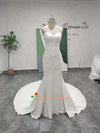 Simple Strapless Wedding Dress
