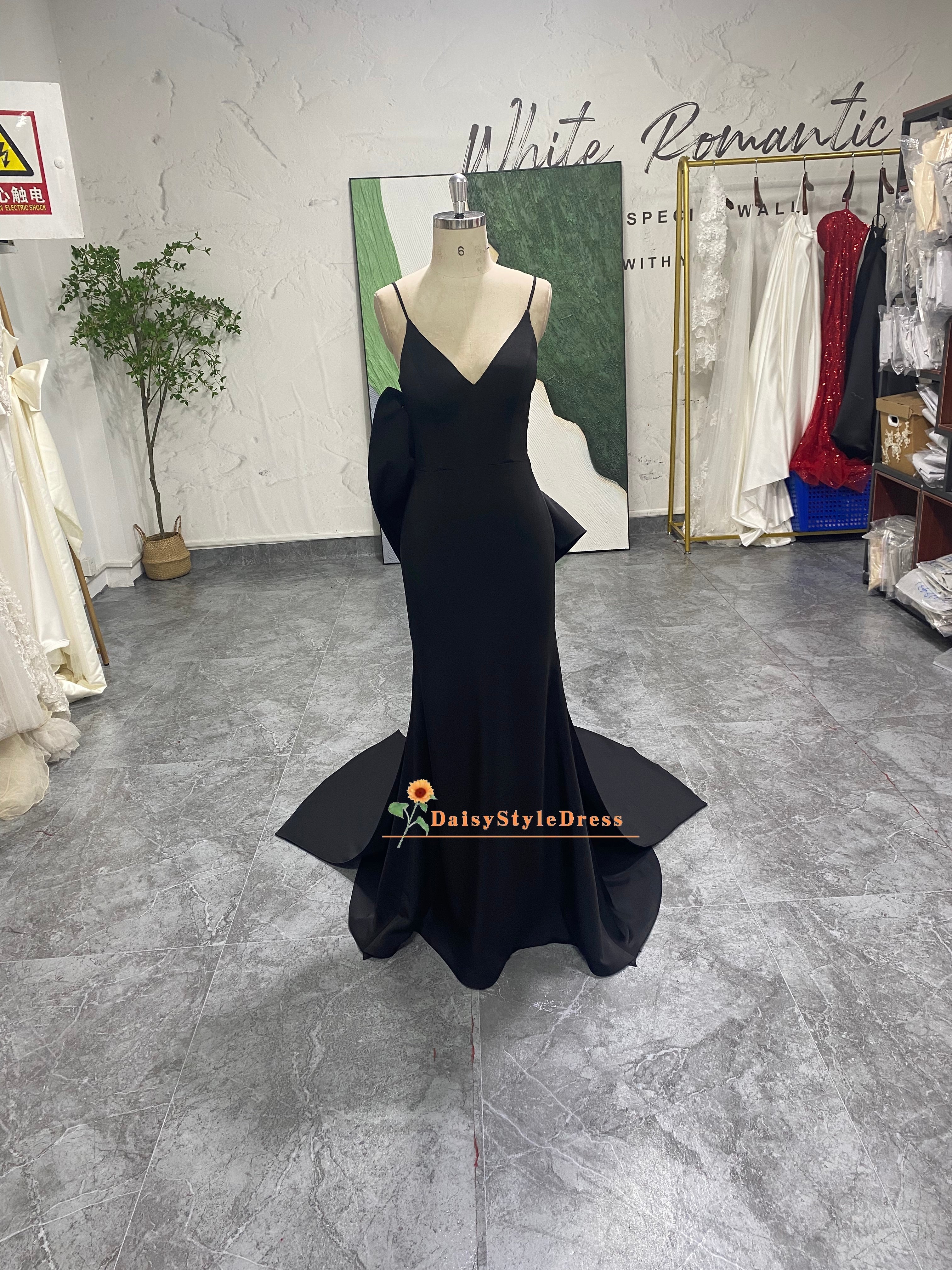 black prom dress with low back Black Sequin Strapless High Slit Low Back Prom Gown