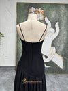 Spaghetti Straps Vintage Short Black Party Dress