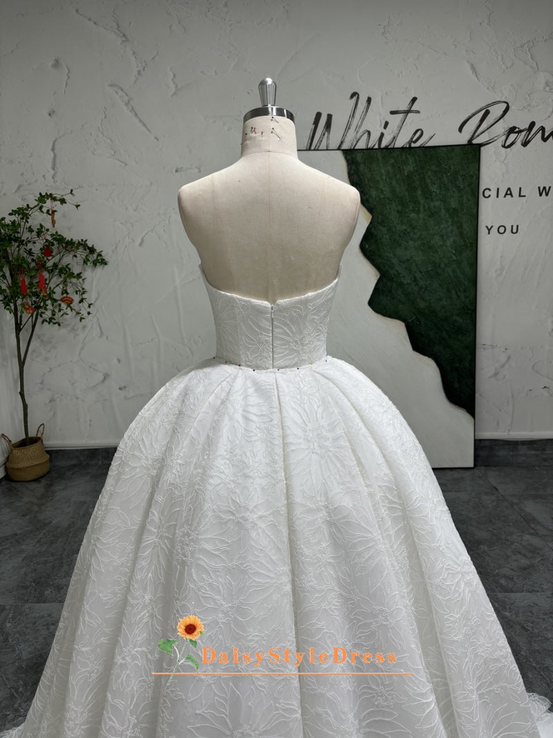 Strapless Sparkle Wedding Dress