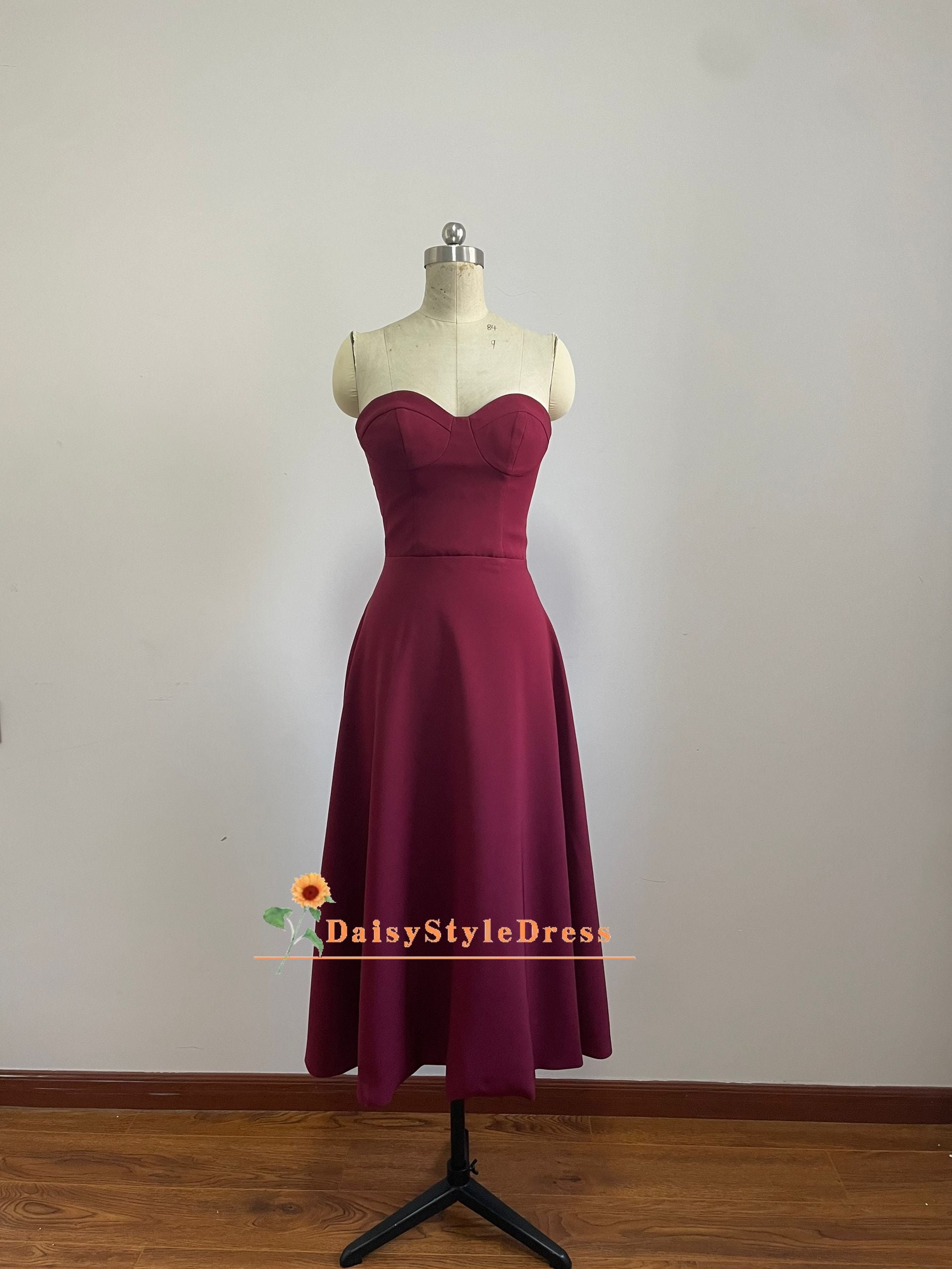 green emerald velvet dress Dark Blue Tea Length Lace Formal Dress with Keyhole Back Size 18w / Other main image 1