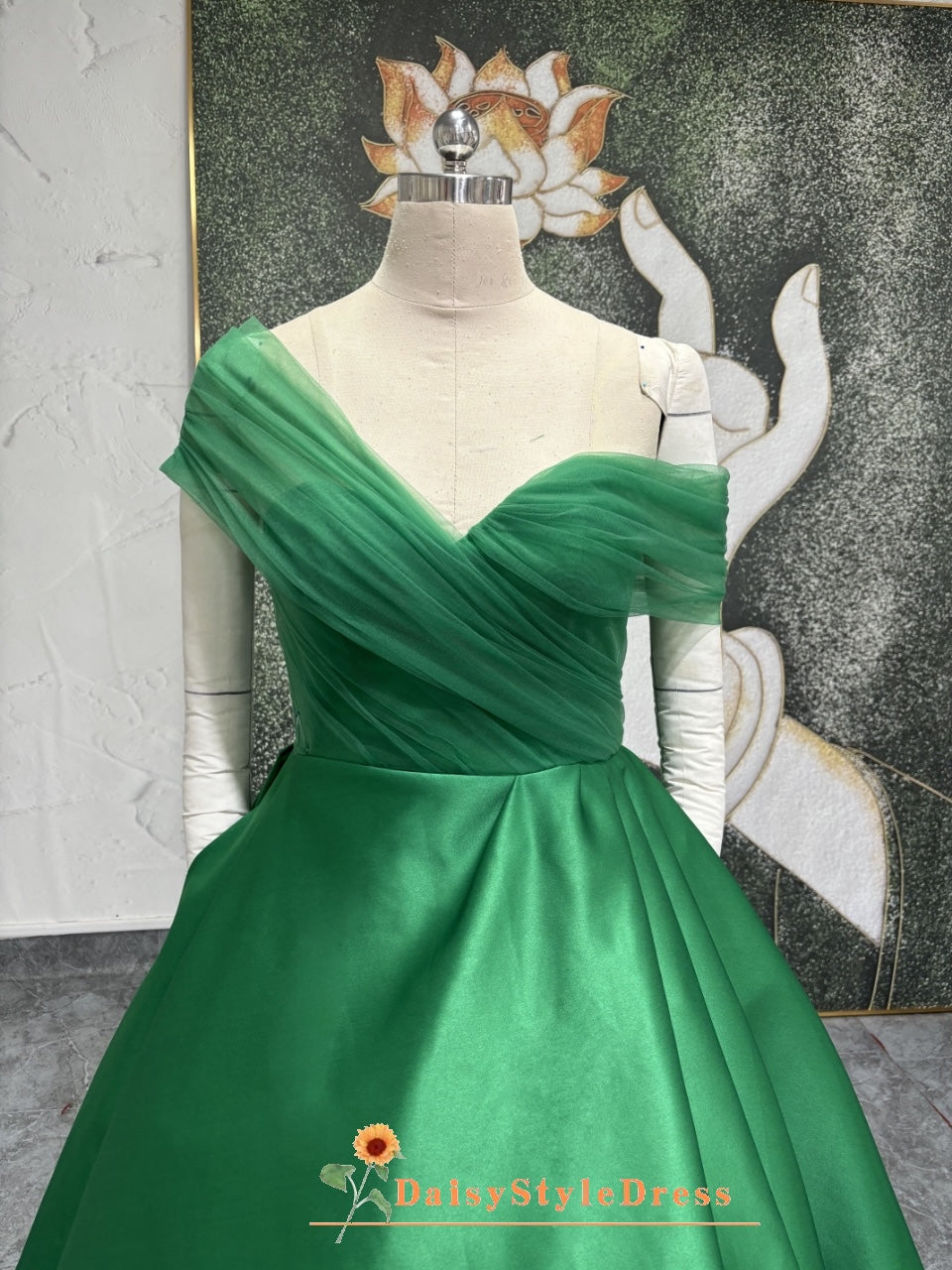 Off The Shoulder Short Green Party Dress daisystyledress Off The Shoulder Short Green Party Dress daisystyledress