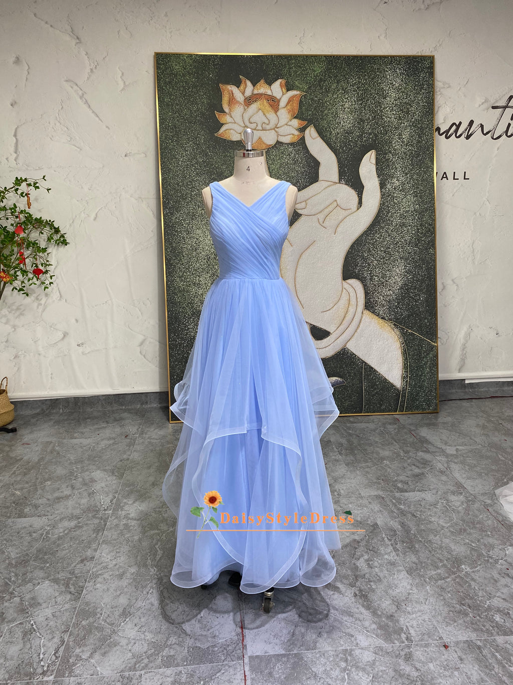 Tiered Skirt Tulle Party Dress