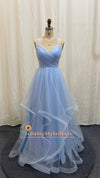 Tiered Skirt Prom Dress