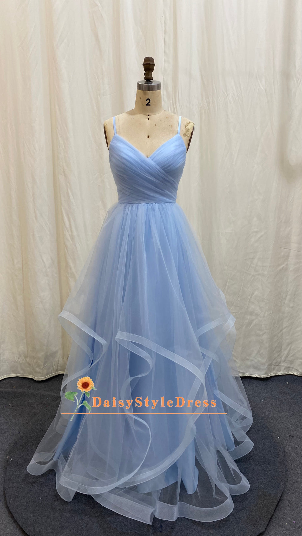 Tiered Skirt Prom Dress