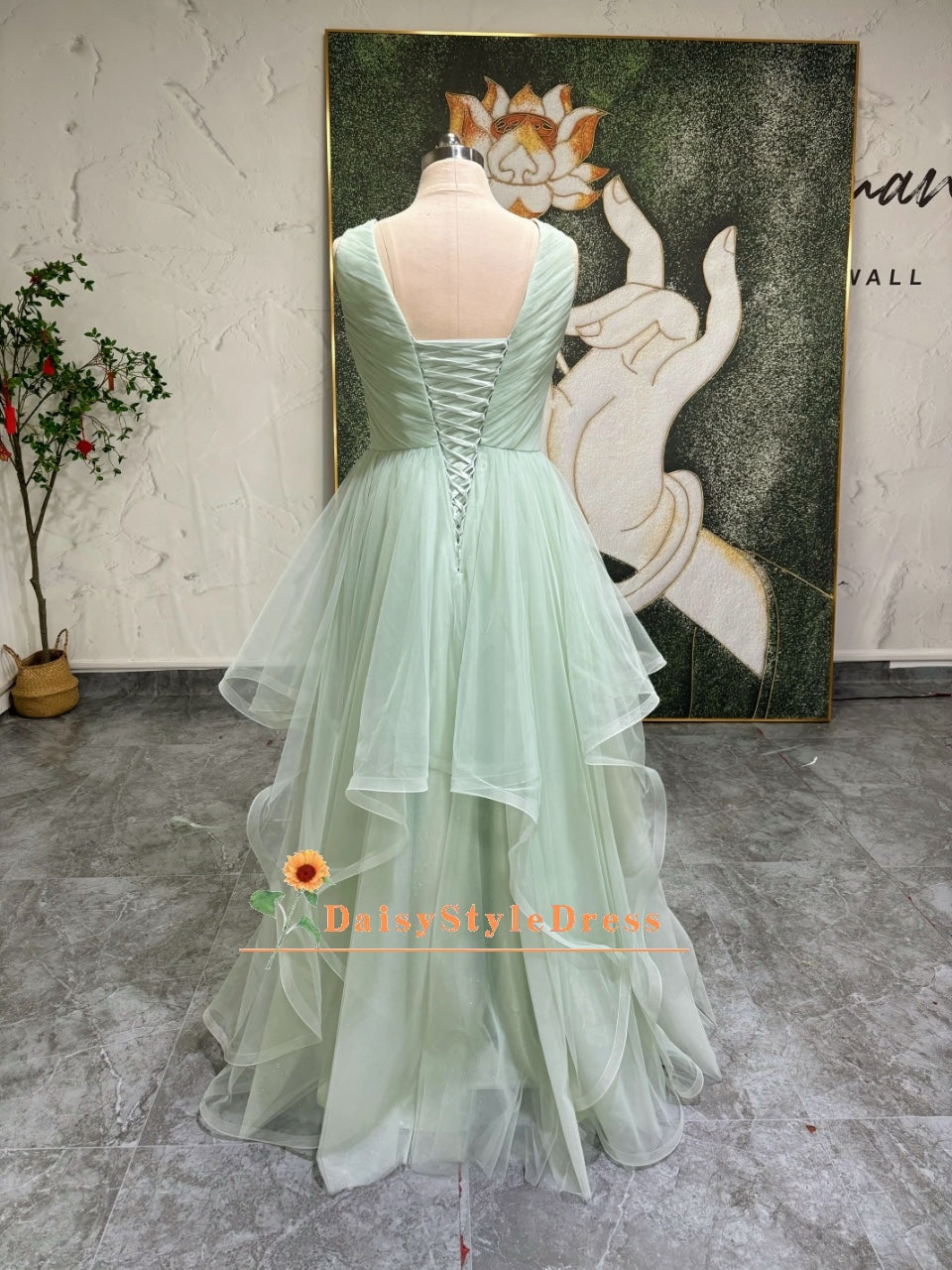 Tiered Skirt Plus Size Party Dress