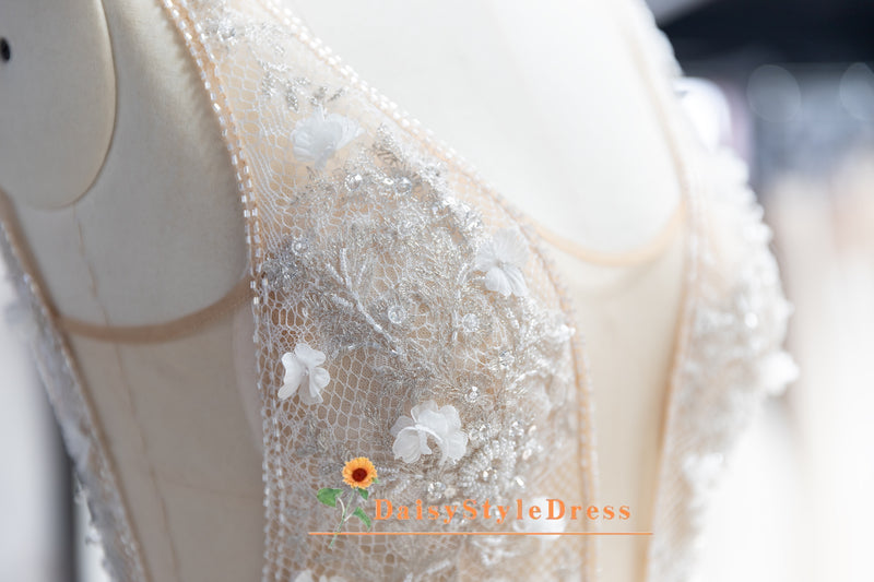 Tulle Beaded Wedding Dress