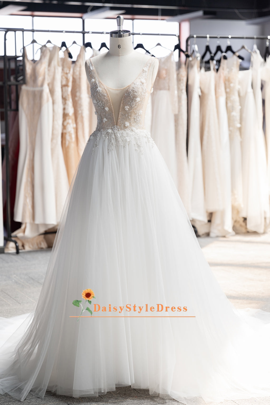 Tulle Skirt Summer Wedding Dress