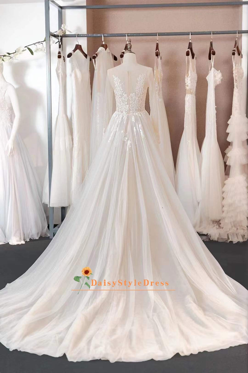 Tulle Skirt Summer Wedding Dress