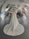 Modest Wedding Dress with Train