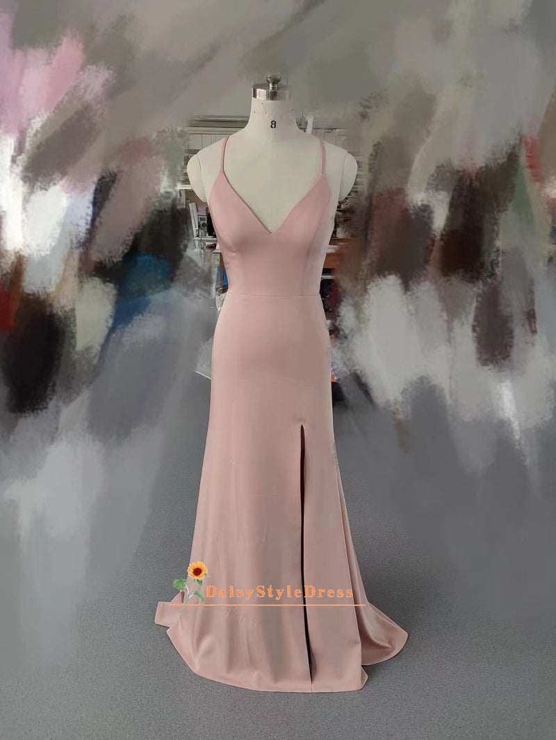 Long Pink Party Dress