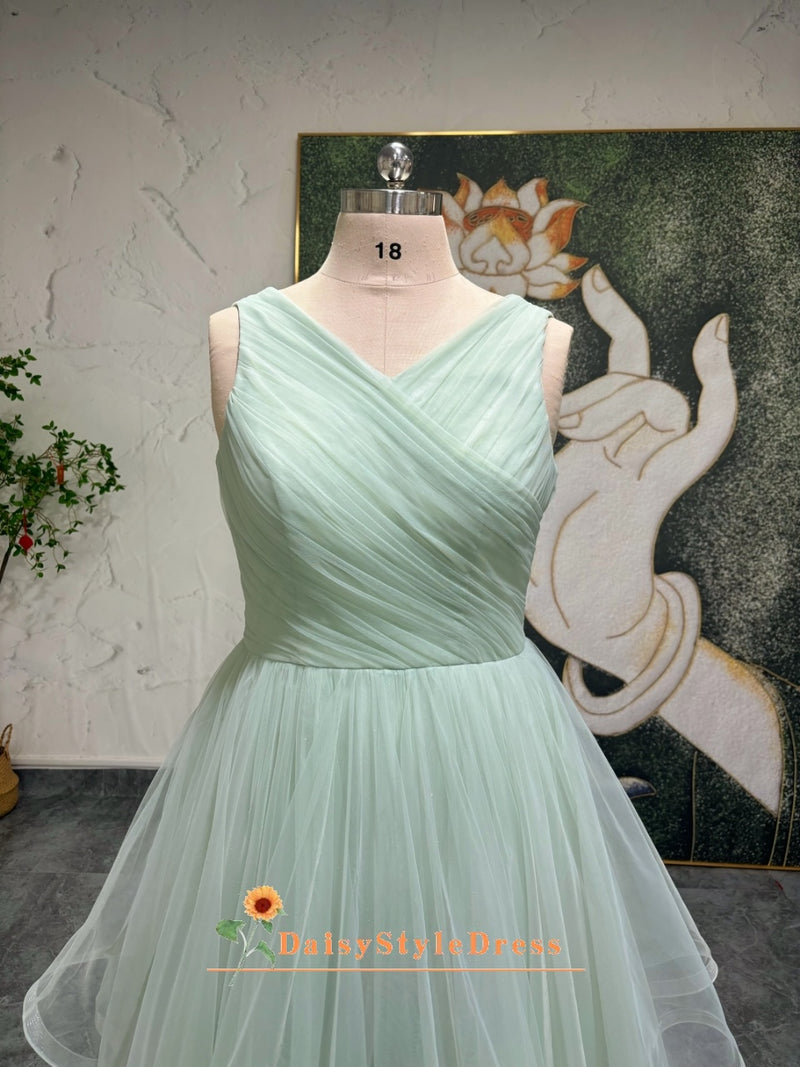 V-Neck Plus Size Party Dress