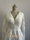V-Neck Wedding Gown