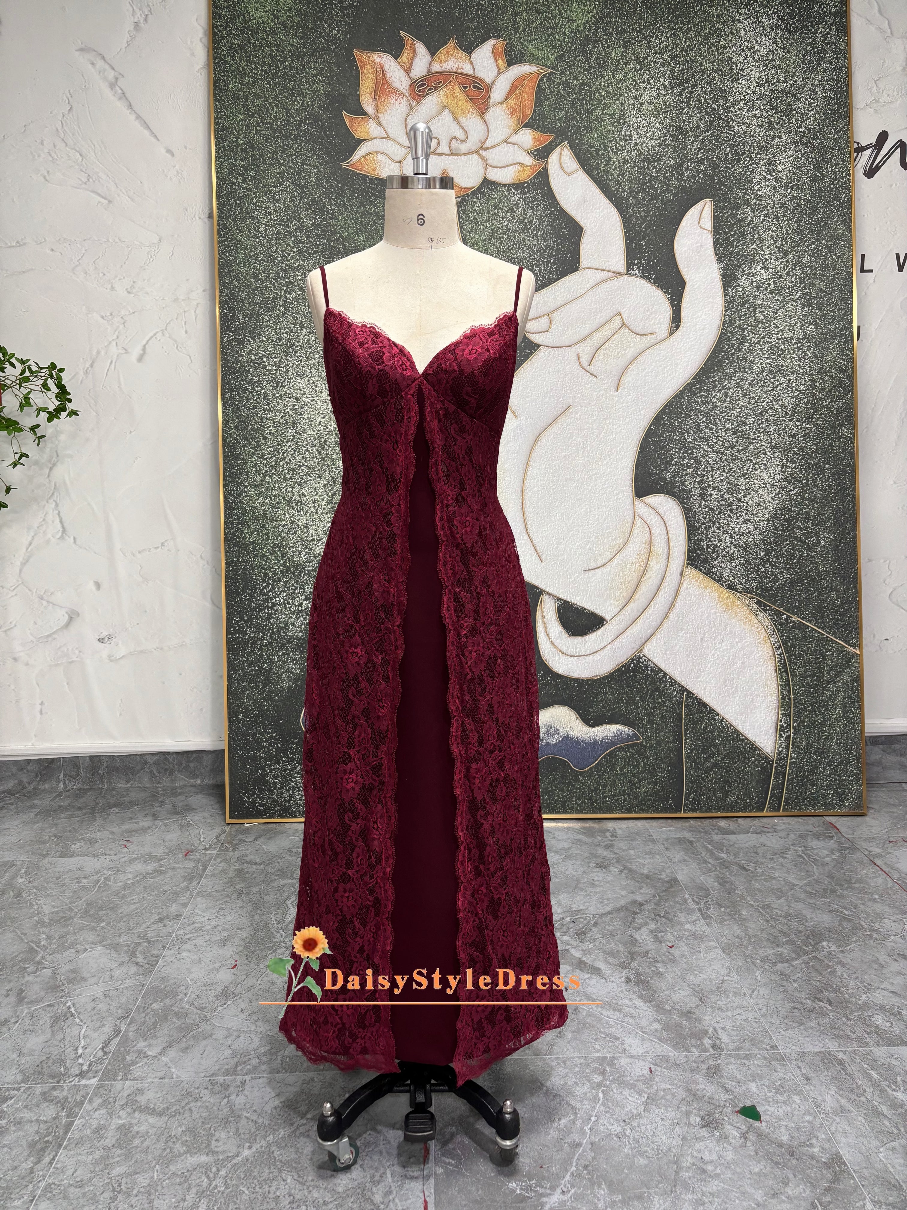 Spaghetti Straps Vintage Prom Dress daisystyledress Spaghetti Straps Vintage Prom Dress daisystyledress