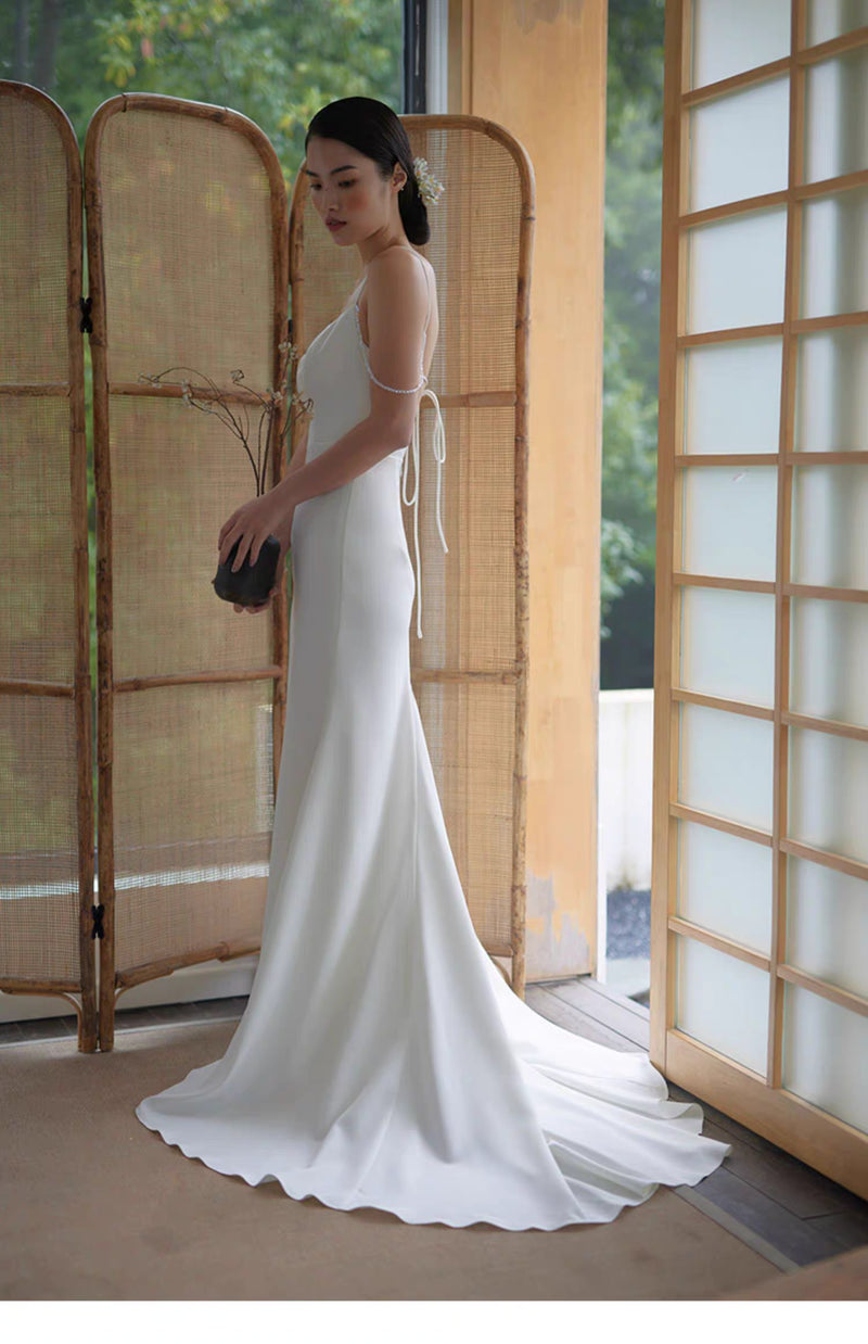 sheath wedding dress