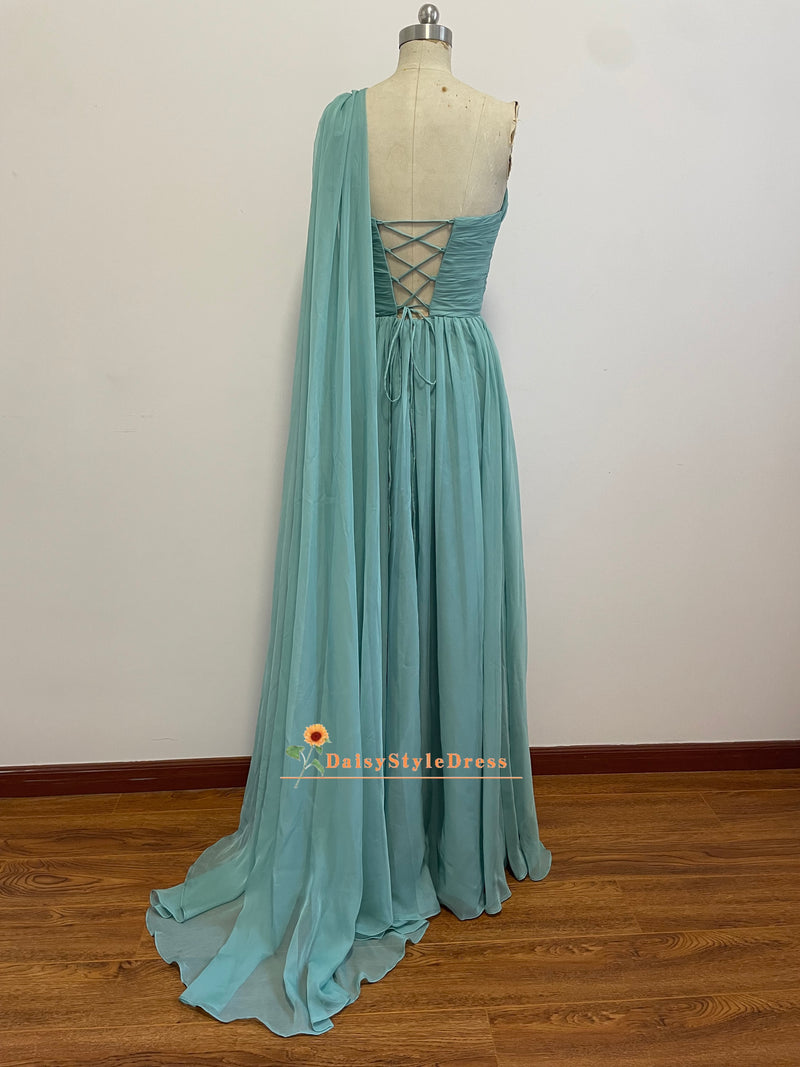 green bridesmaid dress