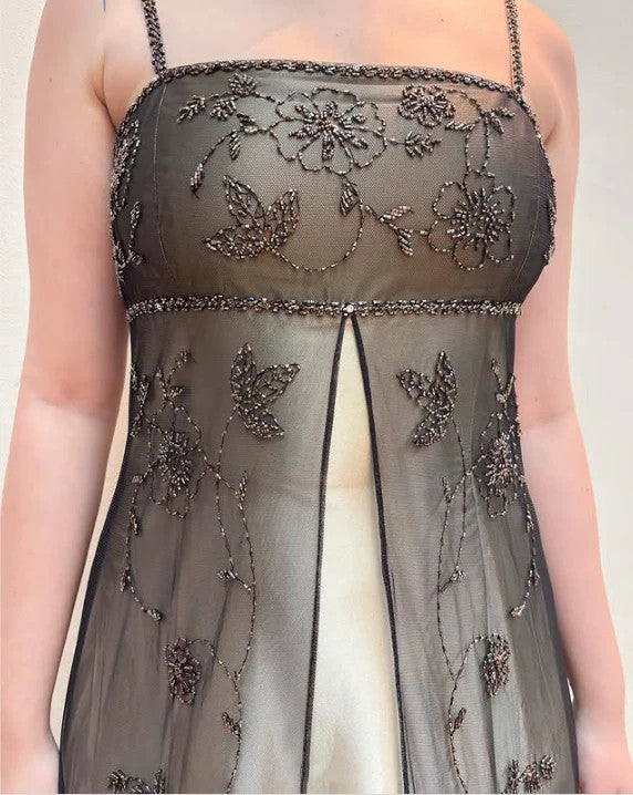 90s split prom dress 90s Split Prom Dress