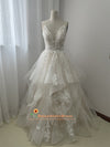 V-back Plus Size Wedding Dress