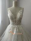 V-back Plus Size Wedding Dress