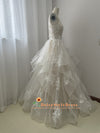 V-back Plus Size Wedding Dress