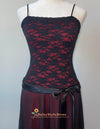 red and black 90s homecoming dress