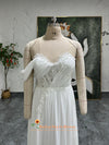 sheer  plus size wedding dress