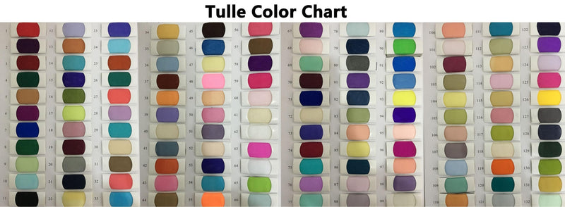 Tulle Color Chart - daisystyledress