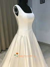 square neckline wedding dress