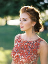 Blush Wedding Dress with Handmade Floral - daisystyledress