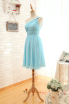 sky blue wedding guest dress