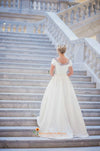 Short Sleeve Wedding Dress