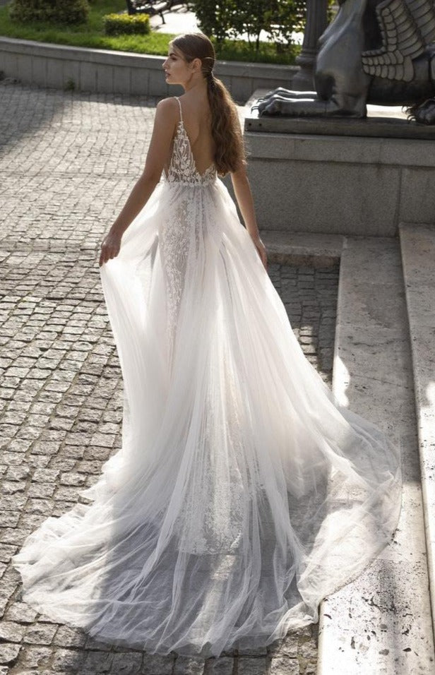 sexy boho wedding dress