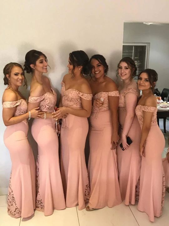 blush bridesmaid dress
