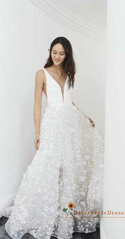 floral wedding dress