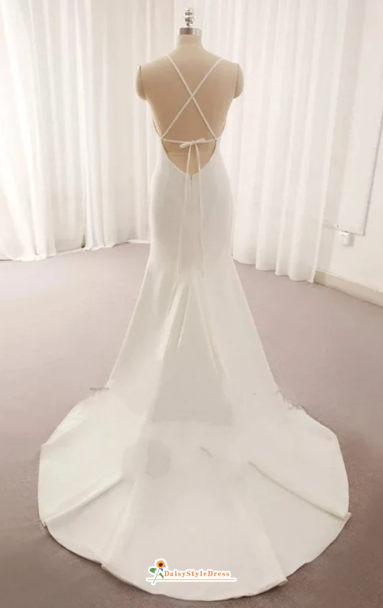 backless wedding dress