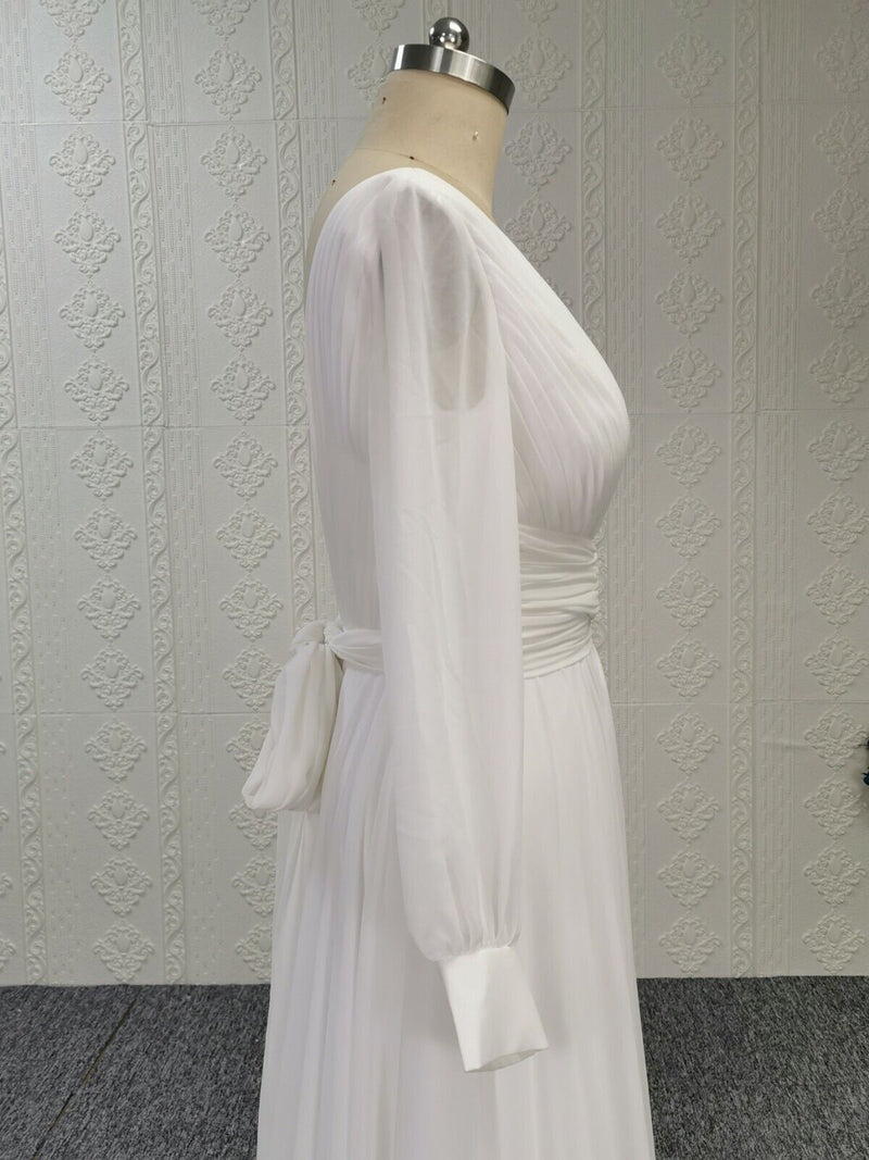 Long Sleeve Boho Wedding Dress