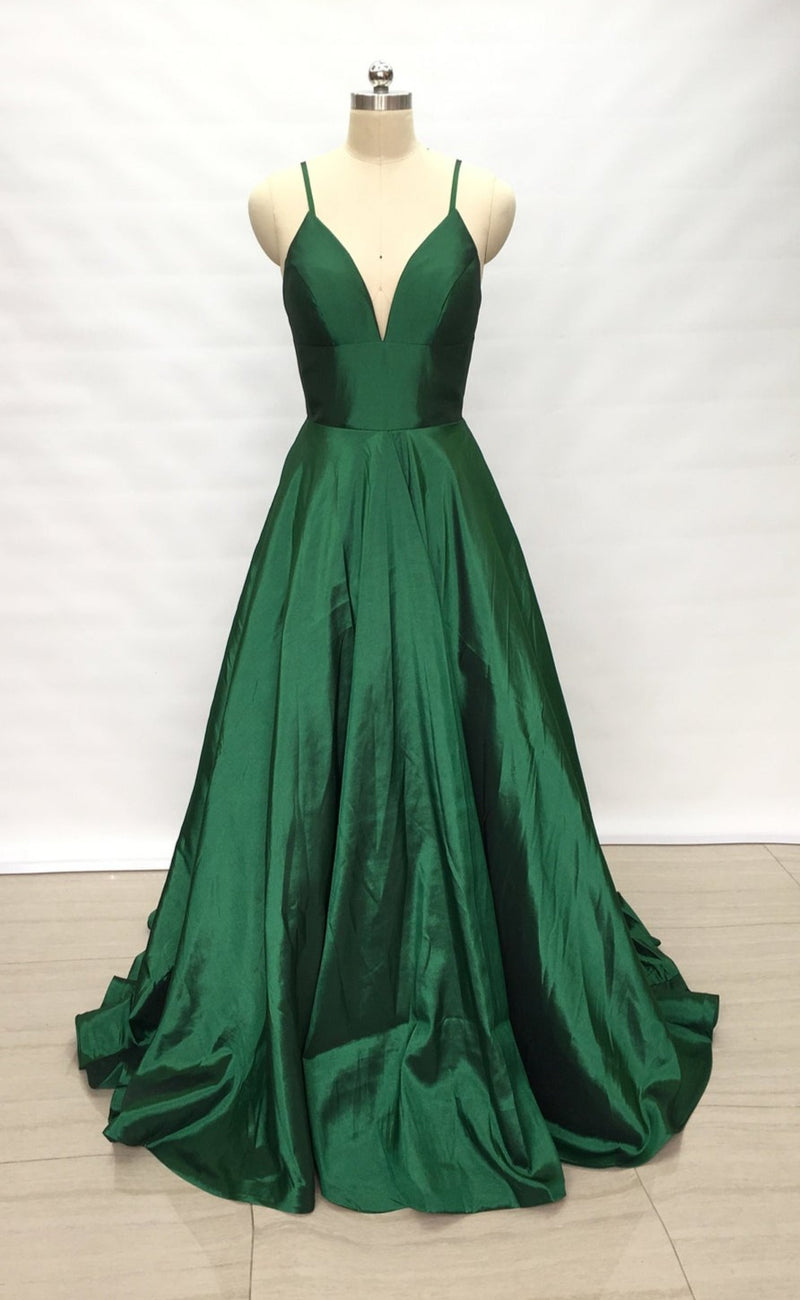 green prom dress