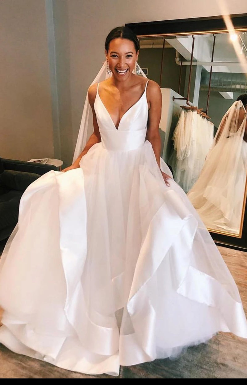 Spaghetti Straps Wedding Dress - daisystyledress