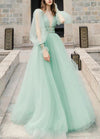 sage green prom dress