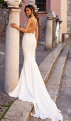 backless wedding dress