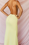 backless fitted prom dress