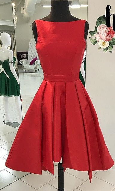 Knee length Red Homecoming Dress daisystyledress Knee length Red Homecoming Dress daisystyledress