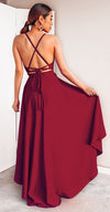 Sexy High Low Spaghetti Straps Red Homecoming Dress - daisystyledress